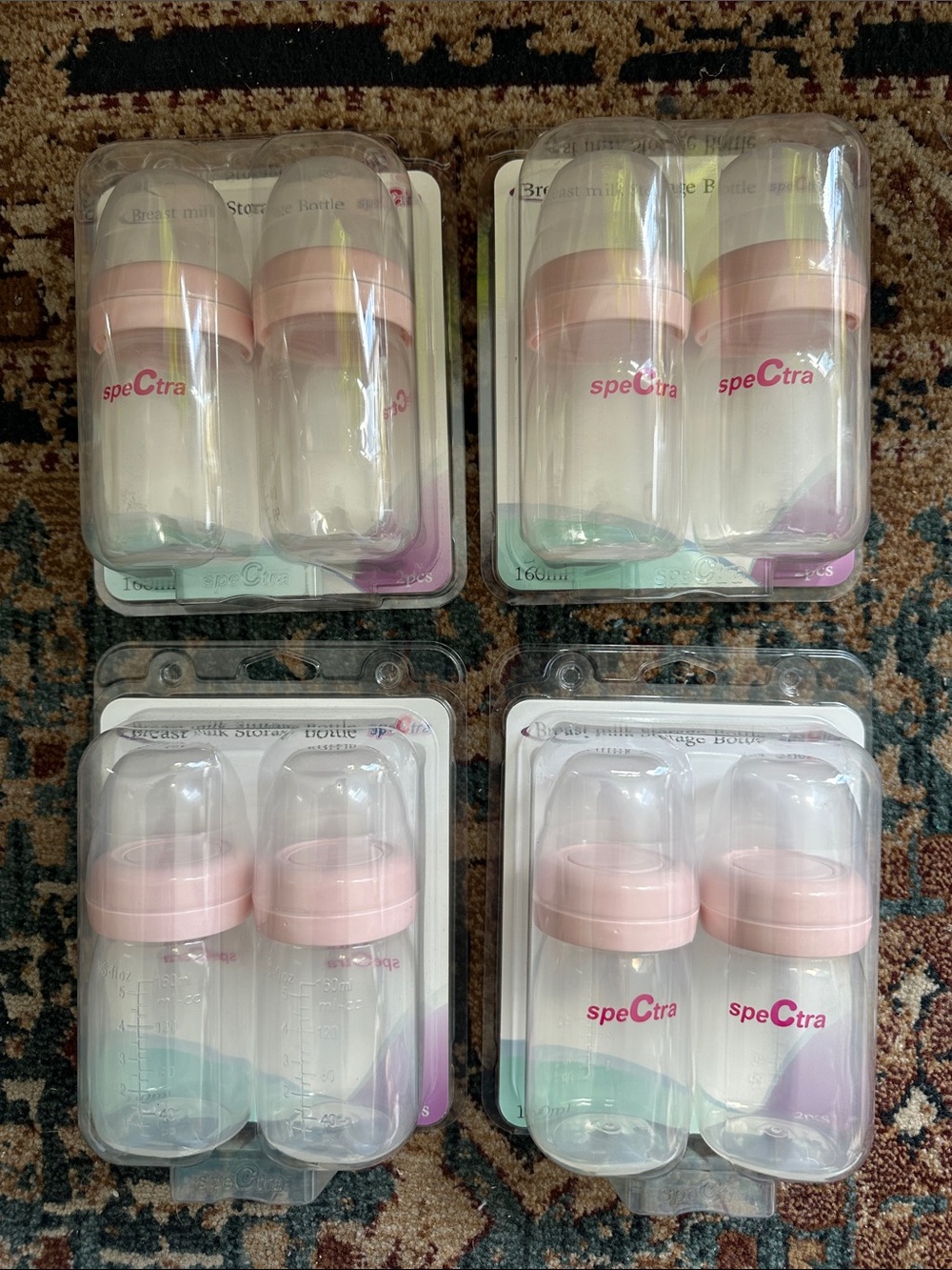 Spectra Pink Baby Bottle Storage Set - 8-Pack